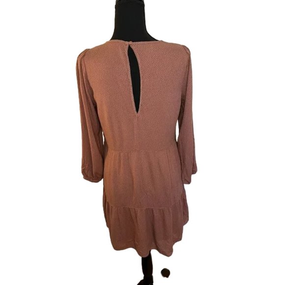 Abercrombie Smock Dress Mauve Size Small - Picture 4 of 14